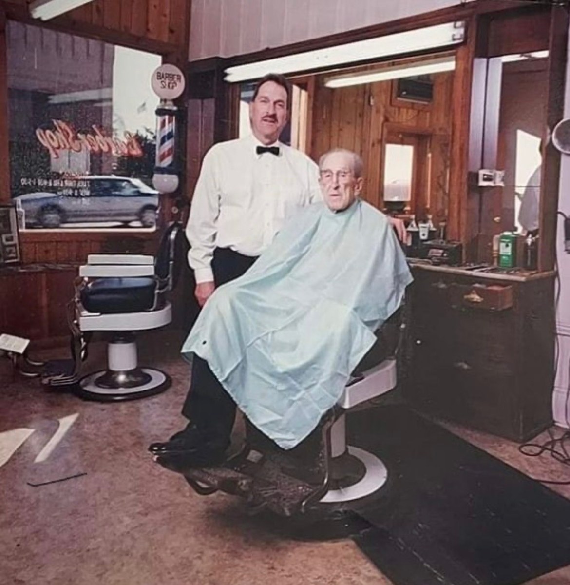 Frannie and Armand Stein at their barbershop